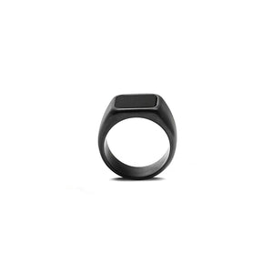 Matte Ring with Black onyx Stone