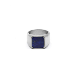 Ring Silver Blue Lapis Stone